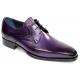 Duca Di Matiste "Forano" Purple Genuine Italian Calf Leather Lace-Up Dress Shoes.